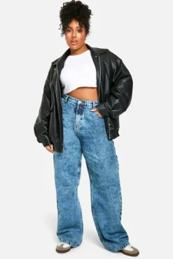 Up To 80% Off Winter Warmers|Jeans*boohoo Plus Boyfriend Jean light blue