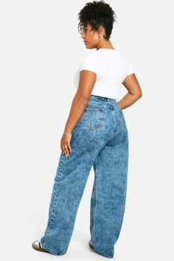 Up To 80% Off Winter Warmers|Jeans*boohoo Plus Boyfriend Jean light blue