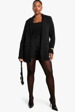 Tights & Socks|Tights & Socks*boohoo PLUS HEART PATTERN TIGHTS black