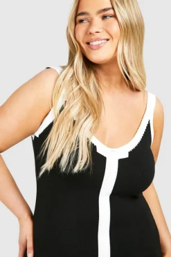 Jumper Dresses|Jumper Dresses*boohoo Plus Knitted Midaxi Dress black