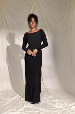 Bodycon Dresses*boohoo Plus Low Back Maxi Dress black