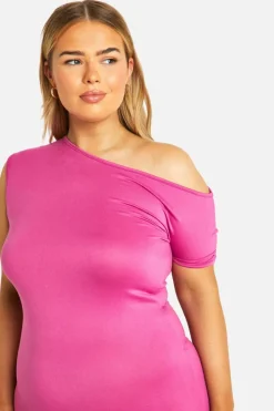 Bodycon Dresses*boohoo Plus Off Shoulder Super Maxi Dress magenta