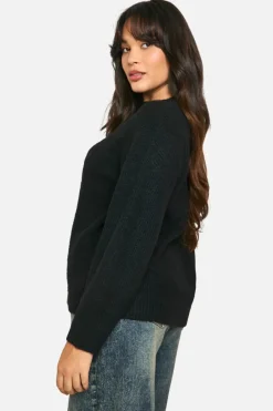 Jumpers|Oversized Jumpers*boohoo Plus Soft Knit Oversized Jumper black