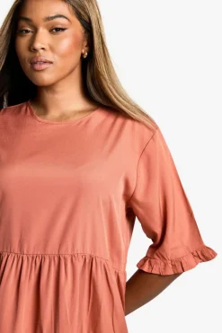 Smock Dresses*boohoo Plus Woven Smock Dress spice