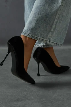 Heels*MissPap Pointed Stiletto Bubble Heels black