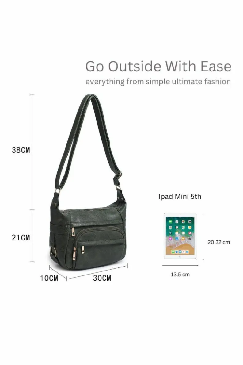 Cross-Body Bags|Handbags*Kitise Practical Stylish Multipockets Lightweight Shoulder Crossbody Bag Black