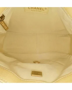 Cross-Body Bags*Chanel Preloved 19 Bag Crossbody in Caviar Leather Yellow