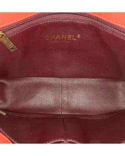 Cross-Body Bags*Chanel Preloved 19 Bag Caviar Leather Crossbody Bag Red