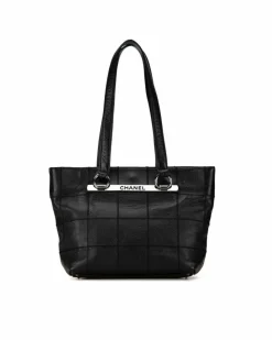 Tote Bags*Chanel Preloved 255 Reissue Caviar Leather Tote Bag Black