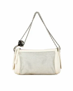 Shoulder Bags*Chanel Preloved 255 Reissue Leather Shoulder Bag White