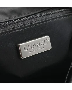 Tote Bags*Chanel Preloved 19 Sequin Tote Bag Silver