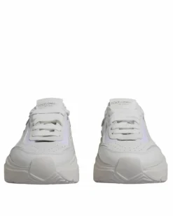 Trainers*Dolce & Gabbana Preloved Knitted Sneakers Slip-on Knit Sneakers White
