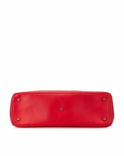 Tote Bags*Dior Preloved ama Medium Tote Bag in Leather Red