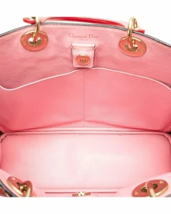 Tote Bags*Dior Preloved ama Medium Tote Bag in Leather Red