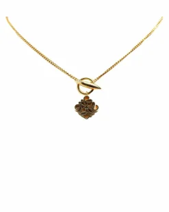 Necklaces*LOEWE Preloved Anagram Necklace in Gold