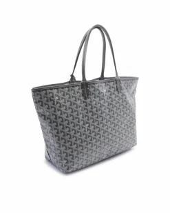 Tote Bags*Goyard Preloved Anjou Tote Bag in Black Grey
