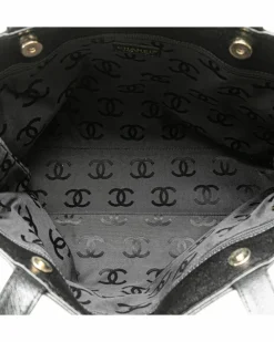 Tote Bags*Chanel Preloved Caviar Leather Tote Bag Authentic Tote - Black