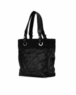 Tote Bags*Chanel Preloved Quilted Tote Bag Black