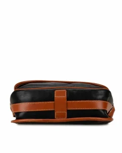 Cross-Body Bags*Celine Preloved Cabas Vintage Leather Crossbody Bag Black
