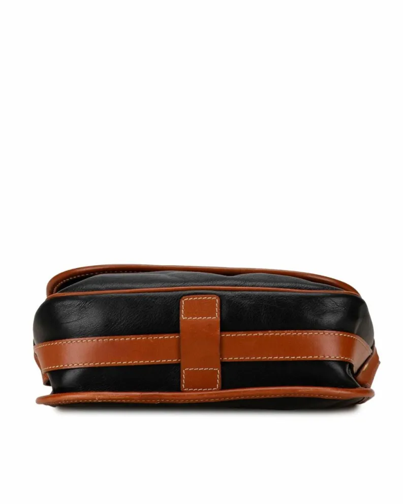 Cross-Body Bags*Celine Preloved Cabas Vintage Leather Crossbody Bag Black