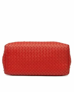 Tote Bags*Bottega Veneta Preloved Cabat Intrecciato Woven Leather Tote Bag - Red