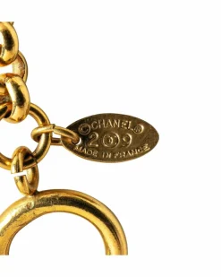 Necklaces*Chanel Preloved CC Chain Necklace Gold