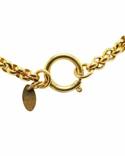 Necklaces*Chanel Preloved CC Chain Necklace Gold