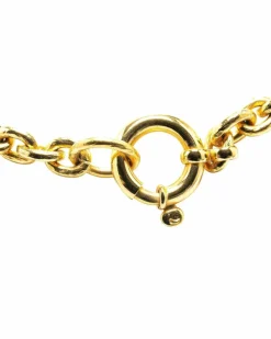 Necklaces*Chanel Preloved CC Chain Necklace Gold