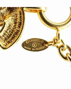 Necklaces*Chanel Preloved CC Tone Chain Link Necklace Gold
