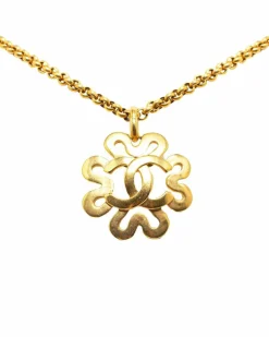 Necklaces*Chanel Preloved CC -Tone Necklace Gold