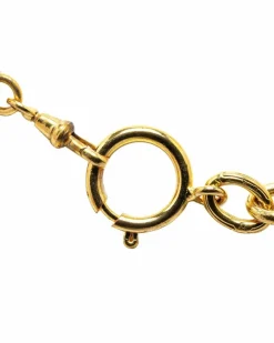 Necklaces*Chanel Preloved CC Logo Chain Necklace Gold