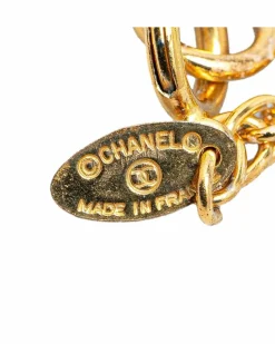 Necklaces*Chanel Preloved CC Pendant Necklace in Gold