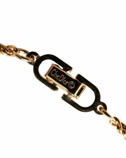 Necklaces*Dior Preloved CD Chain Necklace in Gold