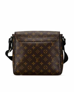 Cross-Body Bags*Louis Vuitton Preloved Christopher PM Monogram Canvas Crossbody Bag Brown
