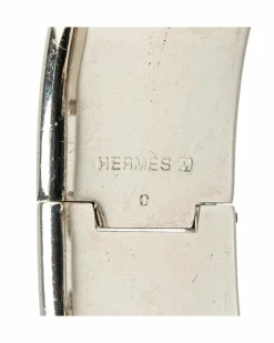 Bracelets*Hermes Preloved Clic H Bracelet - Resin and Palladium-plated Metal Black