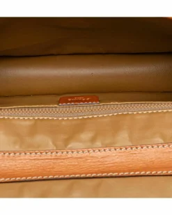 Cross-Body Bags*Celine Preloved Coated Canvas Crossbody Bag with Leather Trim and Magnetic Brown