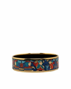 Bracelets*Hermes Preloved Collier de Chien Enamel Bracelet - Blue