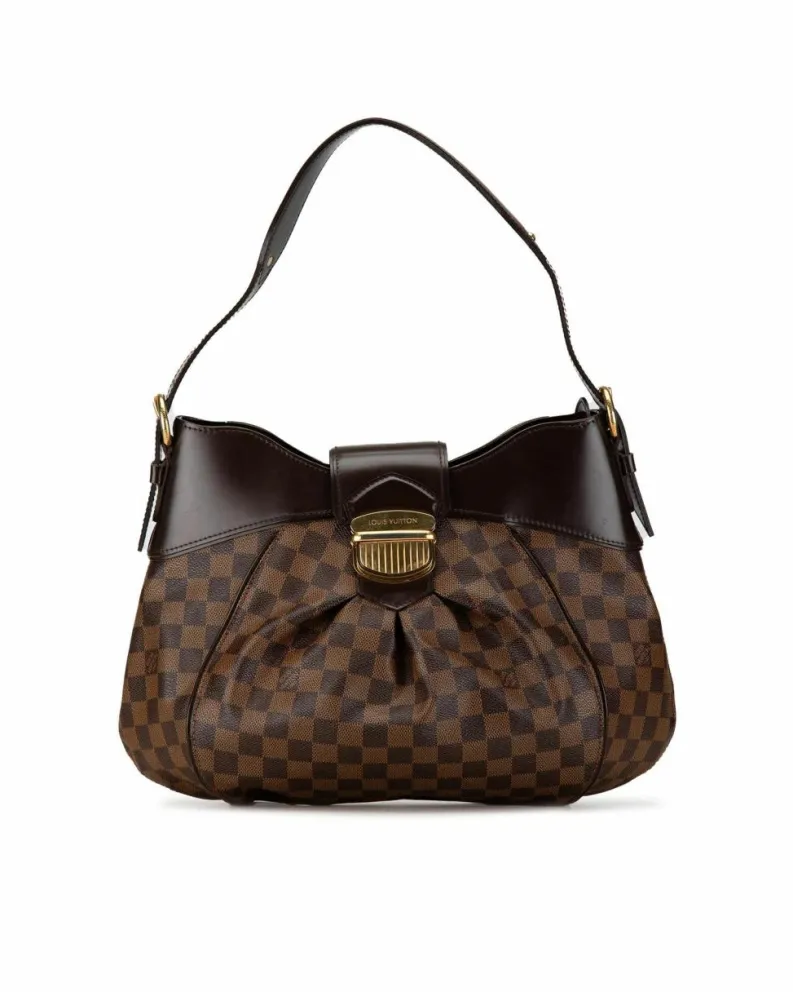 Shoulder Bags*Louis Vuitton Preloved Edith Damier Canvas Shoulder Bag Brown