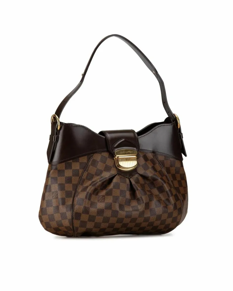 Shoulder Bags*Louis Vuitton Preloved Edith Damier Canvas Shoulder Bag Brown