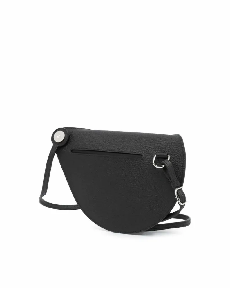 Cross-Body Bags*Hermes Preloved Elegant Leather Crossbody Bag with Adjustable Strap and Zip Black