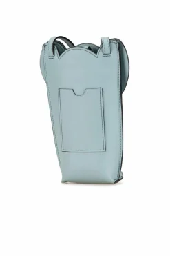 Cross-Body Bags*LOEWE Preloved Elephant Pocket Leather Crossbody Bag with Magnetic Closure Blue
