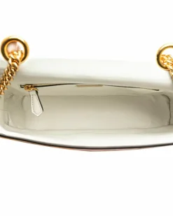 Shoulder Bags*Fendi Preloved Embossed Leather Chain Shoulder Bag with Flap Closure Pink