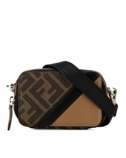 Cross-Body Bags*Fendi Preloved FF Motif Crossbody Bag Brown
