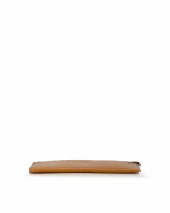 Clutch Bags*Ferragamo Preloved Gancio Leather Clutch Tan Brown