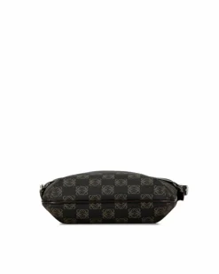 Cross-Body Bags*LOEWE Preloved Gate Crossbody Bag in Brown Canvas Black