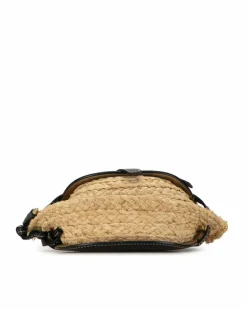 Cross-Body Bags*LOEWE Preloved Gate Mini Raffia Crossbody Bag - Black Brown