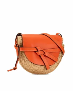 Cross-Body Bags*LOEWE Preloved Gate Small Crossbody Bag in Orange Brown