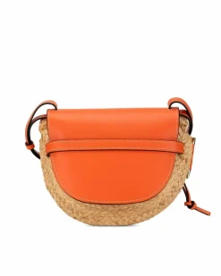 Cross-Body Bags*LOEWE Preloved Gate Small Crossbody Bag in Orange Brown