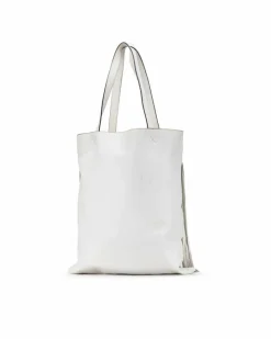 Tote Bags*LOEWE Preloved Gate Small Fringe Tote Bag - White