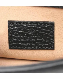 Cross-Body Bags*Gucci Preloved GG Marmont Mini Chain Bag Leather Crossbody Black